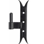 Plaatduim DIN Rechts zwaluwstaart 190mm ijzer zwart