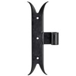 Duimheng Zwaluw verticaal 35x240mm ijzer zwart