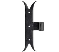 Duimheng Zwaluw verticaal 35x240mm ijzer zwart