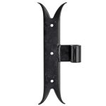 Duimheng Zwaluw verticaal 40x240mm ijzer zwart