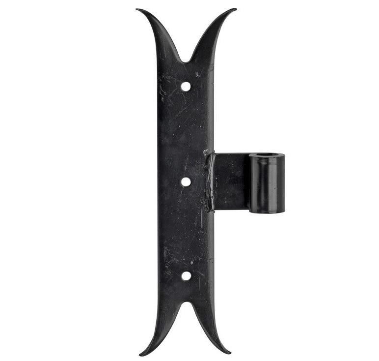 Duimheng Zwaluw verticaal 40x240mm ijzer zwart