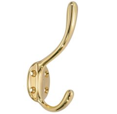 Hoedhaak Bern messing ongelakt