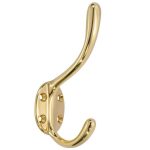 Hoedhaak Bern messing gelakt