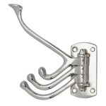 Hoedhaak Wende draaibaar glans chroom