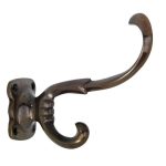 Hoedhaak Ross messing antiek brons