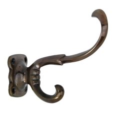 Hoedhaak Ross messing antiek brons