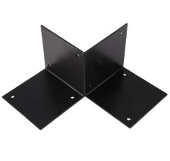 Starx paalhouder vloermodel open 121 x 121 mm zwart