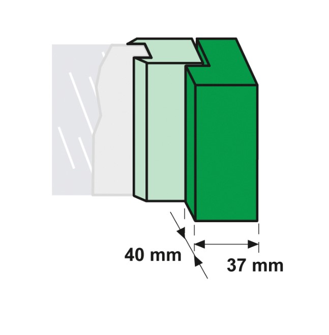 AXA Barrierestang V2 op het kozijn 950 mm - Afbeelding 3