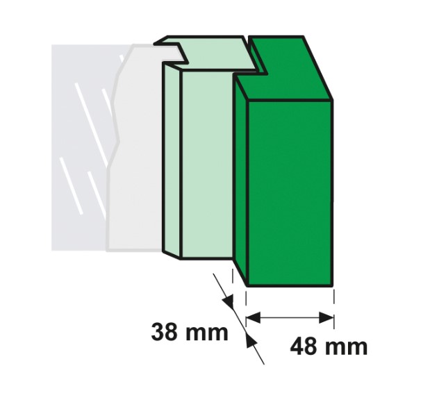 AXA Barrierestang V3-Uni in het kozijn 600 - 1100 mm - Afbeelding 3