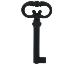 Sleutel zamak mat zwart 70 mm