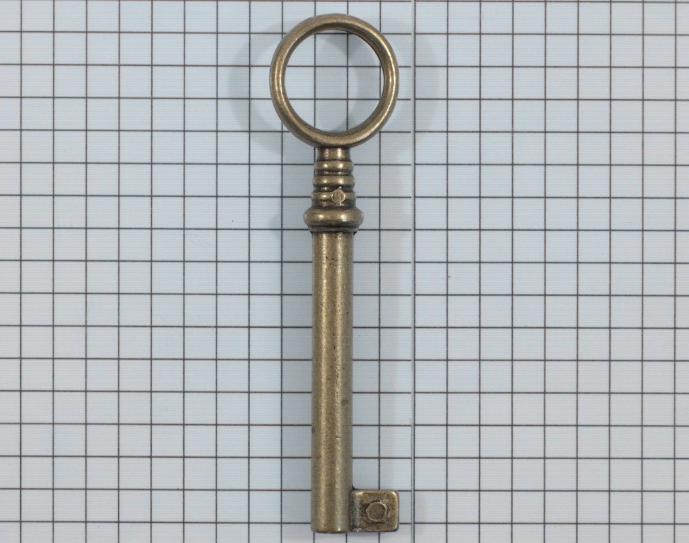 Sleutel zamak brons antiek 78 mm - Afbeelding 2