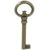 Sleutel zamak brons antiek 80 mm