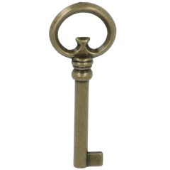 Sleutel zamak brons antiek 80 mm