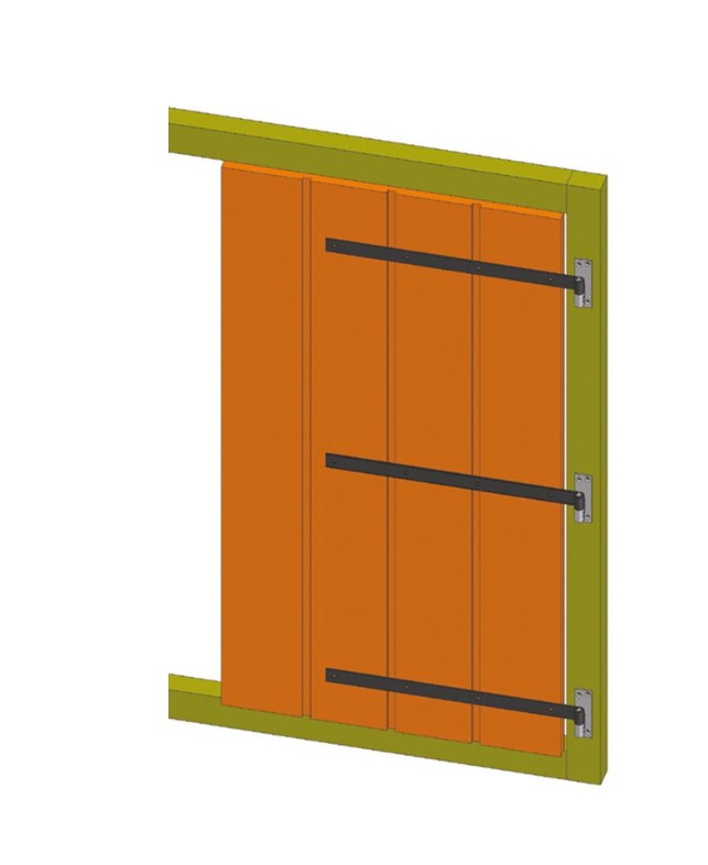 Duimheng 60 cm recht voor draaipen 14 mm staal zwart - Afbeelding 3