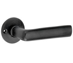 Deurklink op rozet Hamburg ijzer zwart