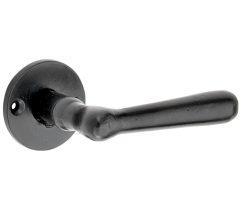 Deurklink op rozet Edam ijzer zwart