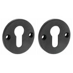 Set van twee PC-Plaatjes Oxford ijzer zwart