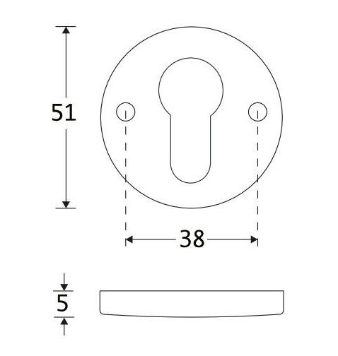 Set van twee PC-Plaatjes Oxford ijzer zwart - Afbeelding 2