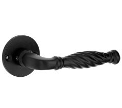 Deurklink op rozet Tours ijzer zwart