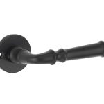 Deurklink op rozet Gent ijzer zwart