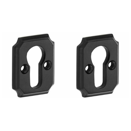 Set van twee PC-Plaatjes Arlon ijzer zwart