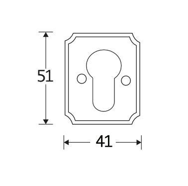 Set van twee PC-Plaatjes Arlon ijzer zwart - Afbeelding 2