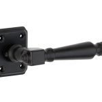 Deurklink op rozet Arlon ijzer zwart