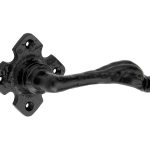 Deurklink op rozet Oxford ijzer zwart