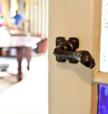 Deurklink op rozet Oxford ijzer zwart - Afbeelding 3