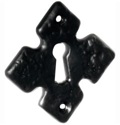 Sleutelplaatje Ruit ijzer zwart