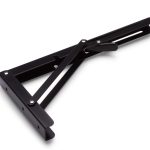 Luxe vouwdrager 300x160 mm zwart gelakt