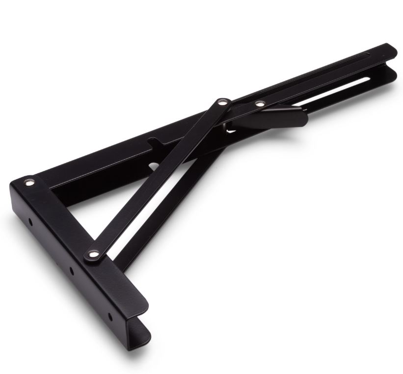 Luxe vouwdrager 300x160 mm zwart gelakt