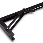 Luxe vouwdrager 400x195 mm zwart gelakt