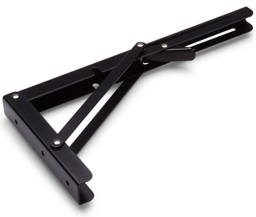 Luxe vouwdrager 400x195 mm zwart gelakt