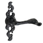 Deurklink op rozet Volendam ijzer zwart