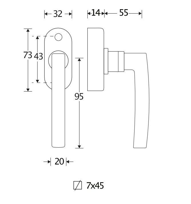 Draaikiepgarnituur Hamburg ijzer zwart - Afbeelding 2