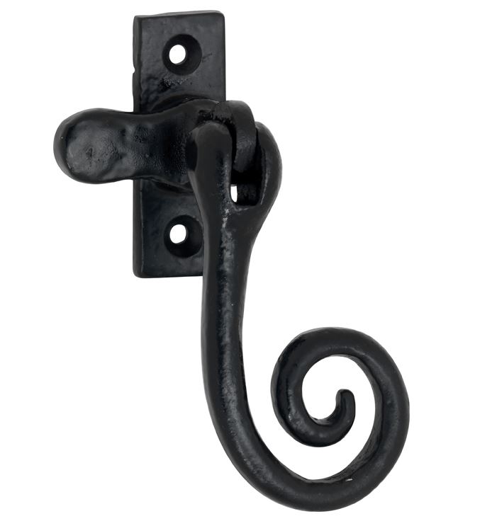 Raamboom Met Sluitplaat Curl ijzer zwart