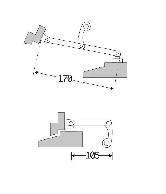 Combi uitzetter Elegant ijzer zwart - Afbeelding 2