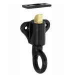 Raamknip Oxford met sluitplaat ijzer zwart