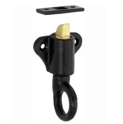 Raamknip Oxford met sluitplaat ijzer zwart