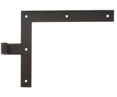 Hoekheng links 40 cm recht voor draaipen 14 mm staal zwart