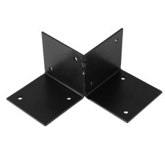 Starx paalhouder vloermodel open 91 x 91 mm zwart