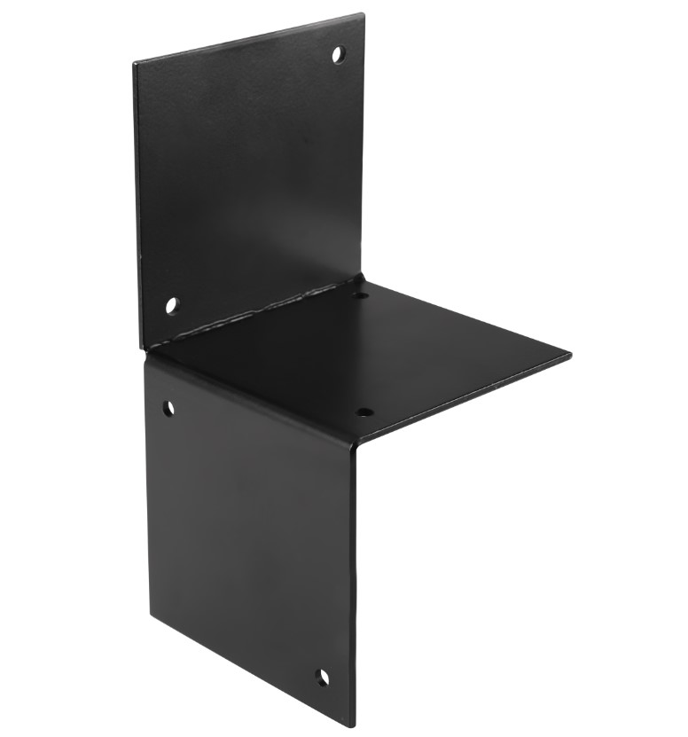 Starx paalverbinder muurmodel open 121 x 121 mm zwart - Afbeelding 2