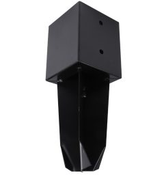 Starx paalhouder voor beton 120x120 mm zwart