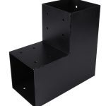 Starx paalverbinder hoekmodel 120x120 mm zwart