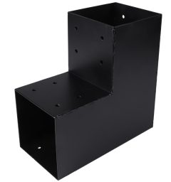 Starx paalverbinder hoekmodel 120x120 mm zwart