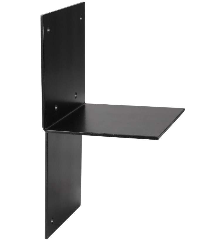 Starx paalverbinder 3-weg T-model open 91 x 91 mm zwart - Afbeelding 3