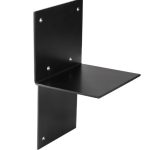 Starx paalverbinder 3-weg T-model open 121 x 121 mm zwart