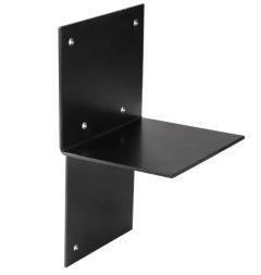Starx paalverbinder 3-weg T-model open 121 x 121 mm zwart