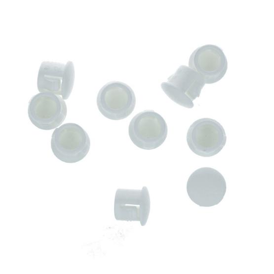 10 Afdekkapjes voor deurkozijnen 7,9 X 9,5 wit